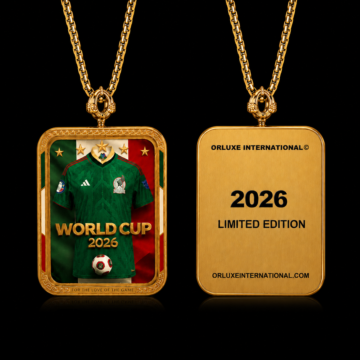 Mexico Gold Pendant Necklace – Elegant Mexican Style Gold Jewelry